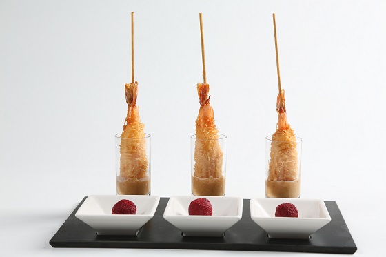 Filo Shrimp Tempura Shots (Oliver Maki)