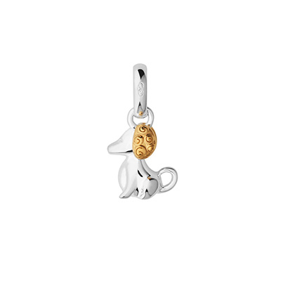 Links of London&nbsp;Sterling Silver & 18kt Yellow Gold Vermeil Chinese Zodiac Dog Charm