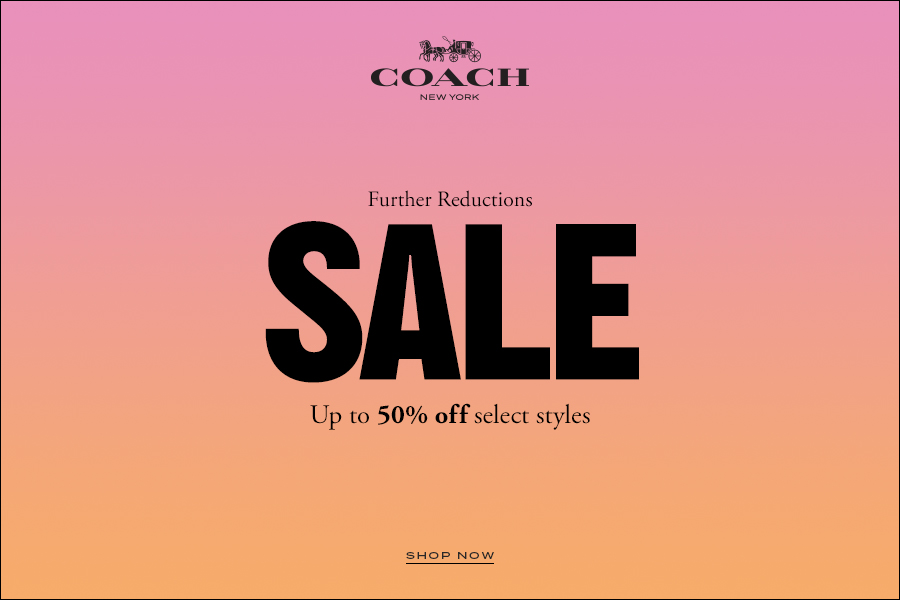 COACH蔻驰 | 折扣区还在,经典款5折起!