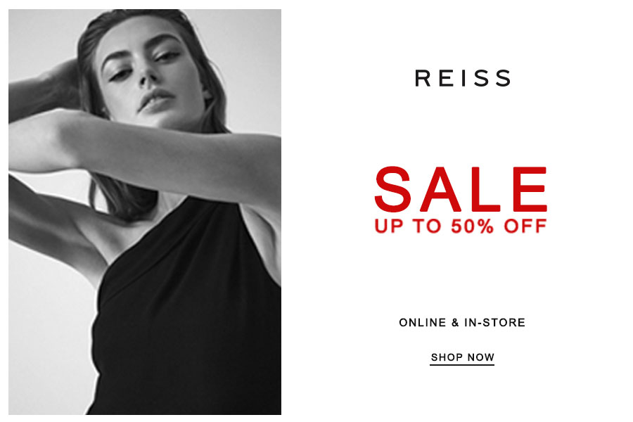 REISS | 夏季折扣高达50%OFF,男女高质感的私人定制风格轻松get!