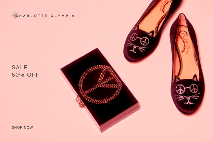 Charlotte Olympia | 夏季折扣高达50%OFF折扣中,经典猫咪折扣入!
