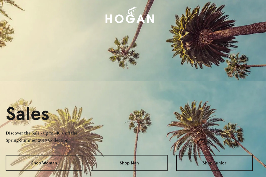 HOGAN | 女星都爱的长腿神器夏季折扣高达40%OFF!男女鞋包都有哦!