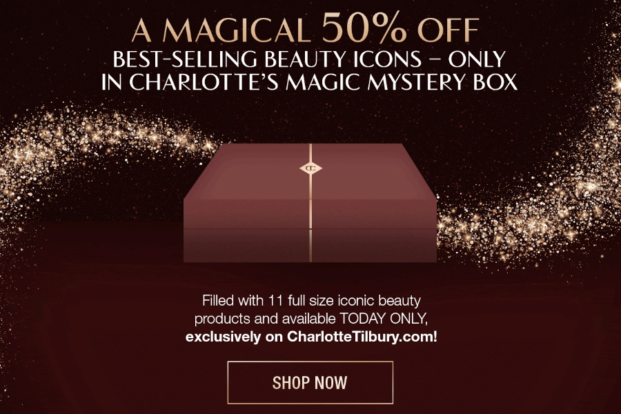 Charlotte Tilbury | 仅限今天!官网超值福袋5折,11件热门款正装一键入手