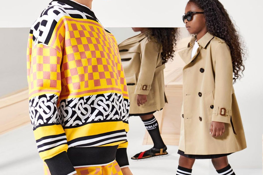 Burberry童装上新,大童款风衣、衬衫、短裙成人也能穿,价格便宜好多