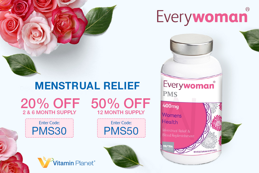 Vitamin Planet | Everywoman痛经宝胶囊低至5折,内个不痛,月月轻松!