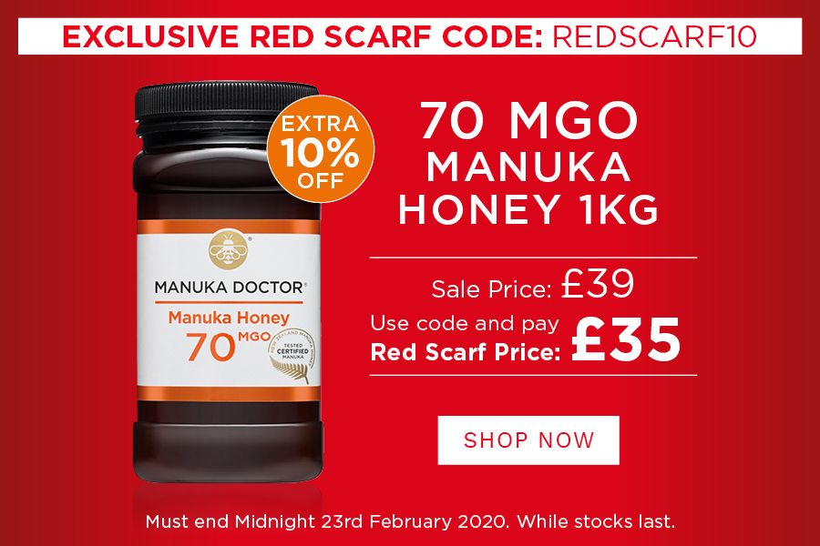 Manuka Doctor | 原价£110的1KG装70MGO麦卢卡蜂蜜,独家限时仅售£35