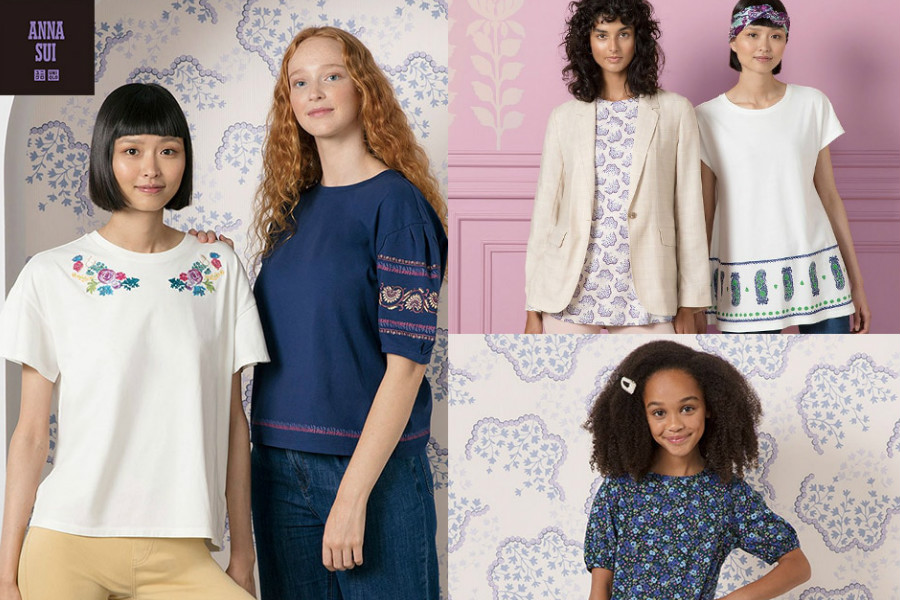 UNIQLO | ANNA SUI合作款上线!碎花刺绣风上衣、连衣裙来收!