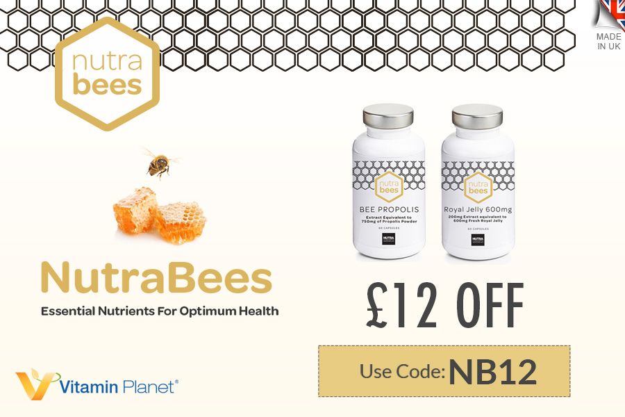 NutraBees | VP旗下蜂胶立减£12,750mg折后仅£7.99,优秀天然抗氧化剂!