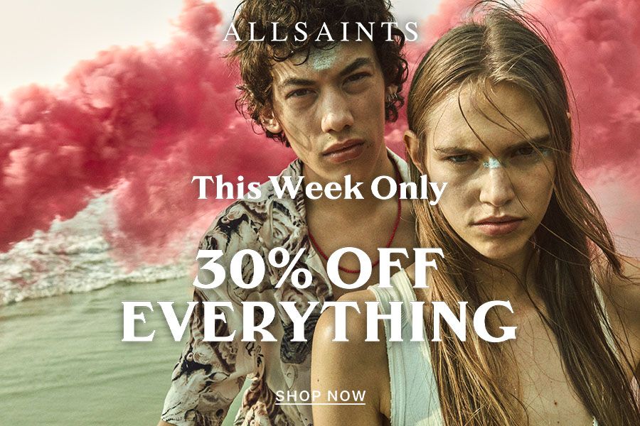 AllSaints | 全场限时7折!折扣区折上折,可甜可辣的单品抄底价入!