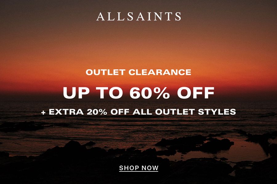 Allsaints | 低至4折 + 额外8折!型酷夹克只要£127,还有超飒单品底价入!