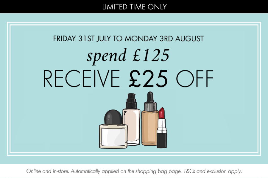 Space NK全场满£125立减£25!La Mer、Kiehl's、Diptyque等变相8折