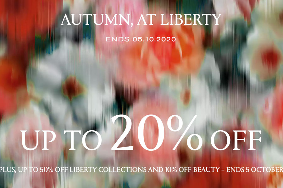 Liberty限时低至8折+美妆9折!Acne Studios、大鹅新品来入手!