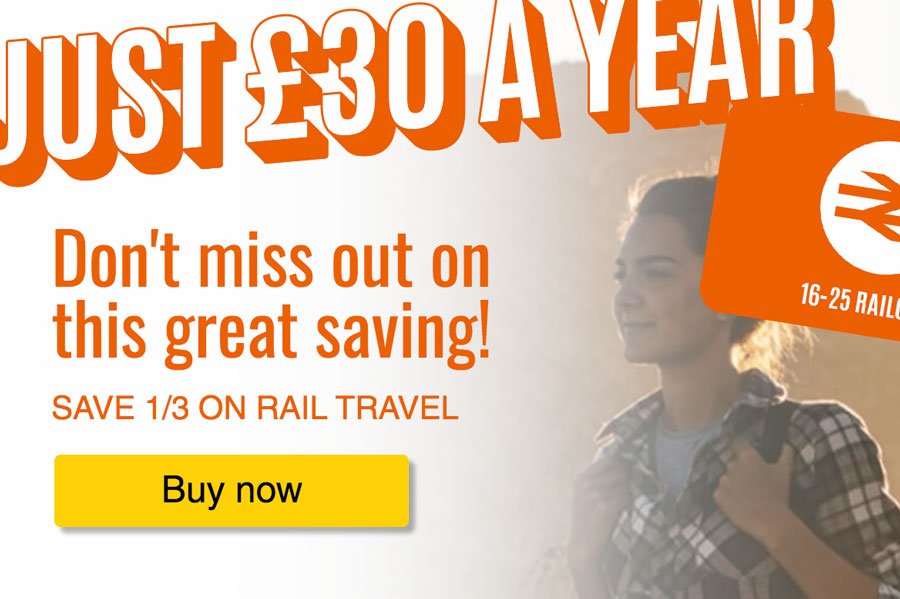 来英留学必备16-25Railcard青年铁路卡95折优惠!还没申请的速度了