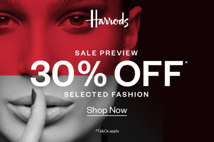 Harrods黑五大促,Max Mara、三宅一生等大牌7折!全年入手好时机