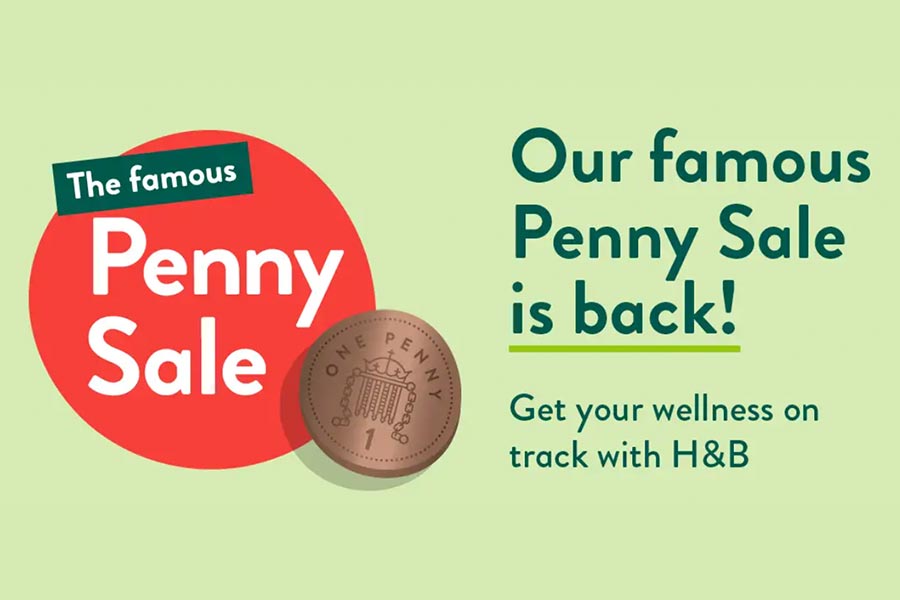 Holland&Barrett超值Penny Sale回归+精选额外8折!把健康囤住