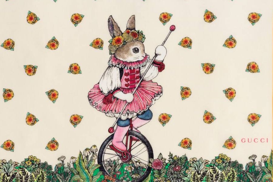 Gucci X 插画家Yuko Higuchi合作上线!猫咪、兔子元素单品115镑起!