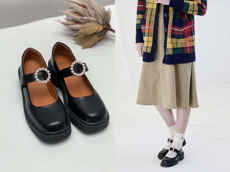 英国复古玛丽珍鞋推荐 — red scarf